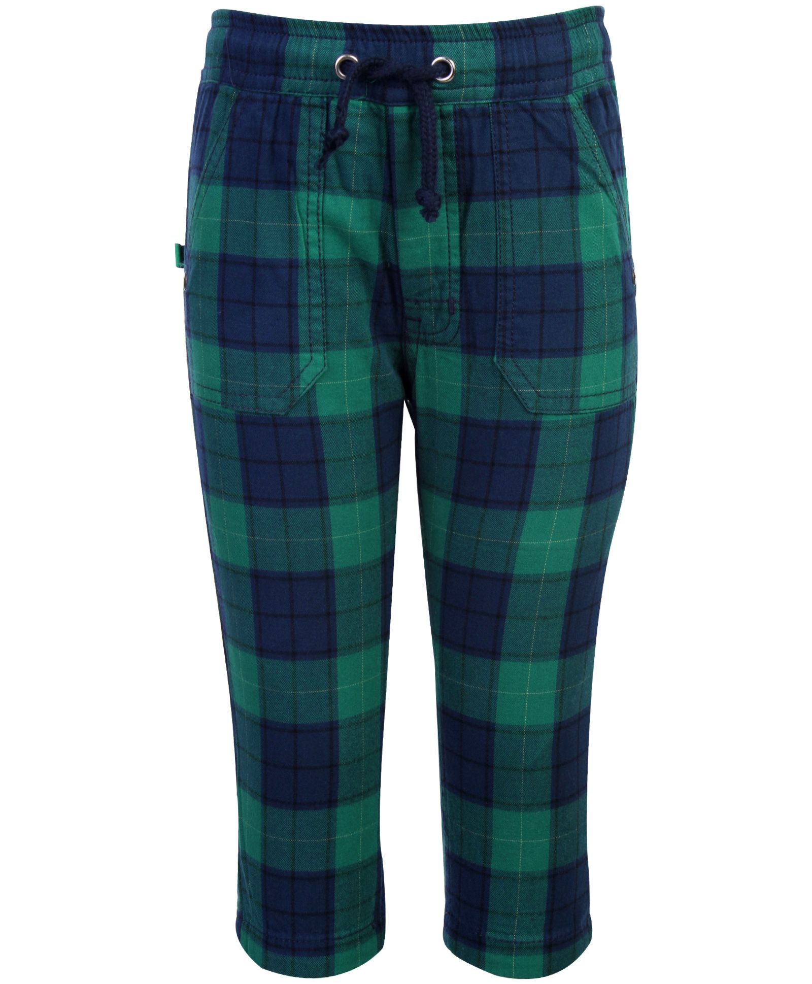 Ruff Pant With Drawstring - Check Prints-picture-18