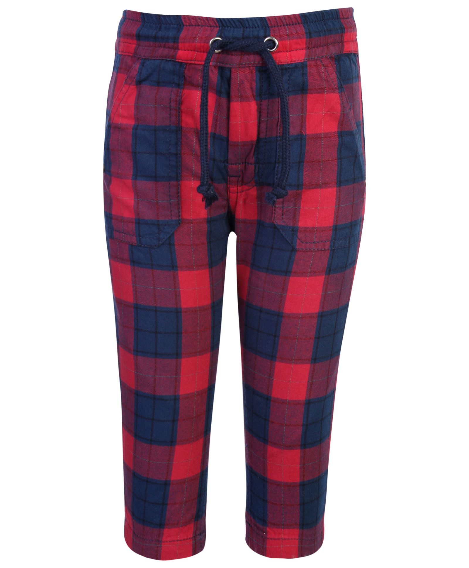 Ruff Pant With Drawstring - Check Prints-picture-15