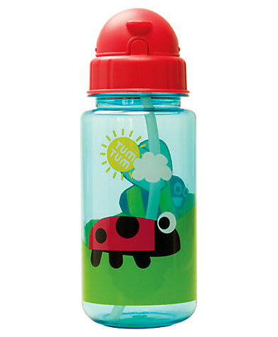 Tum Tum Ladybug Water Bottle - Green And Red-image-17