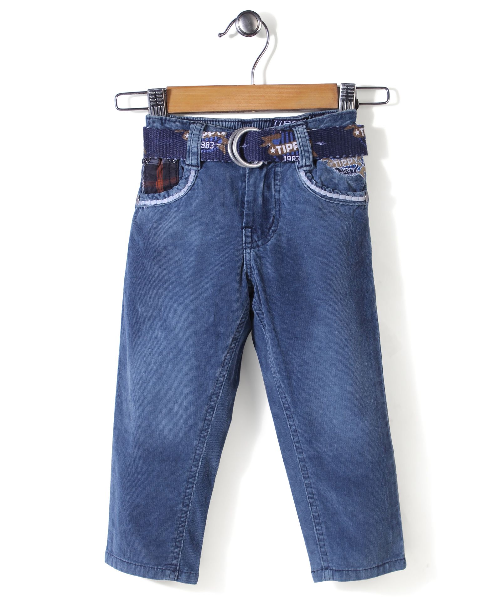 Tippy Full Length Jeans With Belt - Light Blue-picture-12