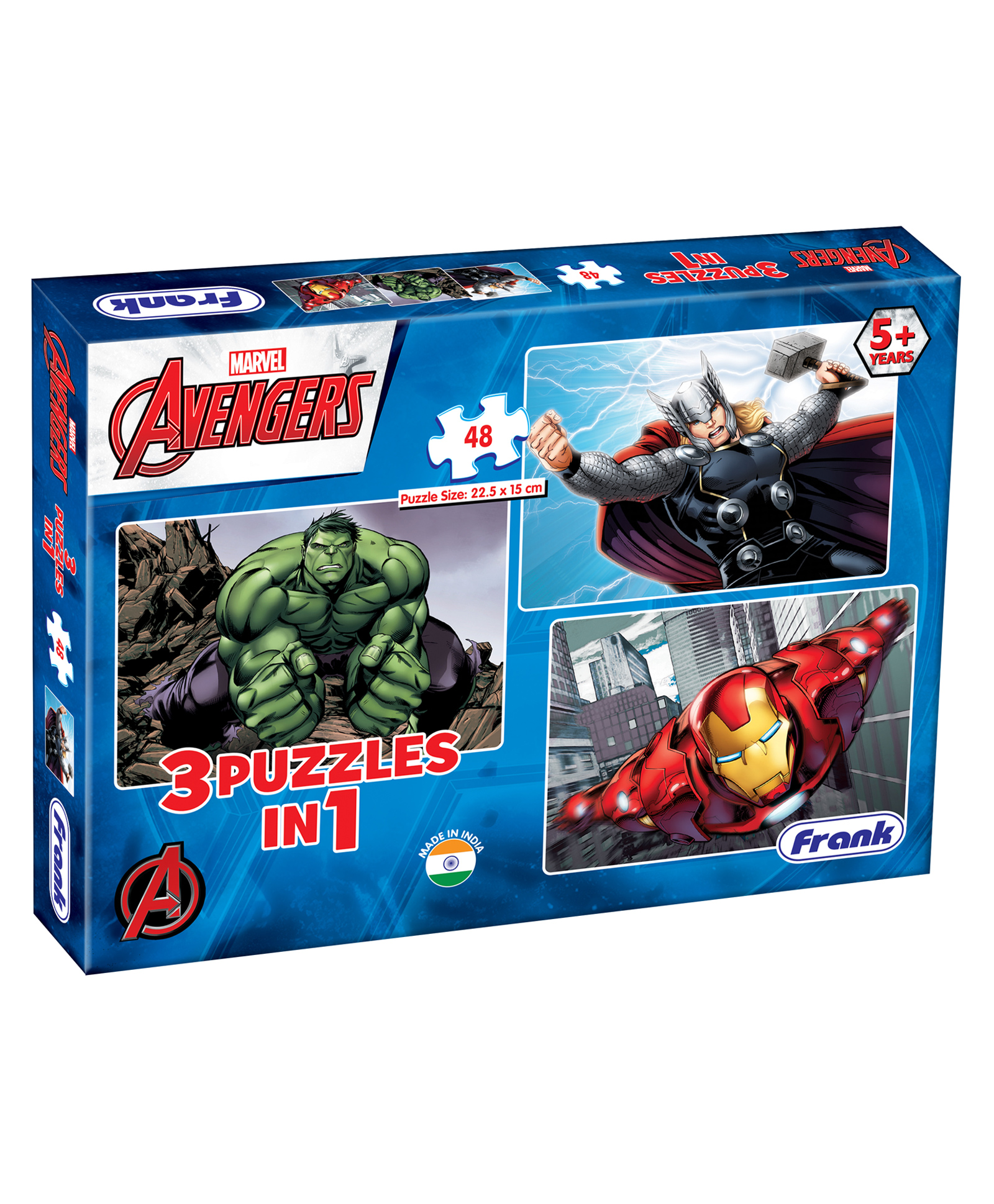 Marvel Avengers 3 In 1 Puzzle Set (144 Pieces) for kids above 6+ Years - 11312-image-48