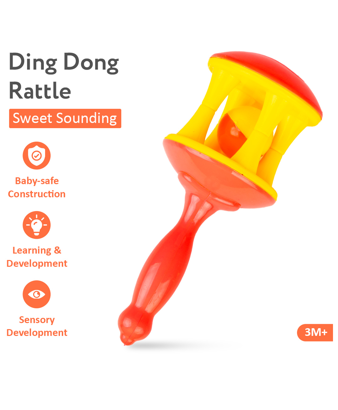 Ratnas Ding Dong Lovely Rattle (Color May Vary)-picture-29