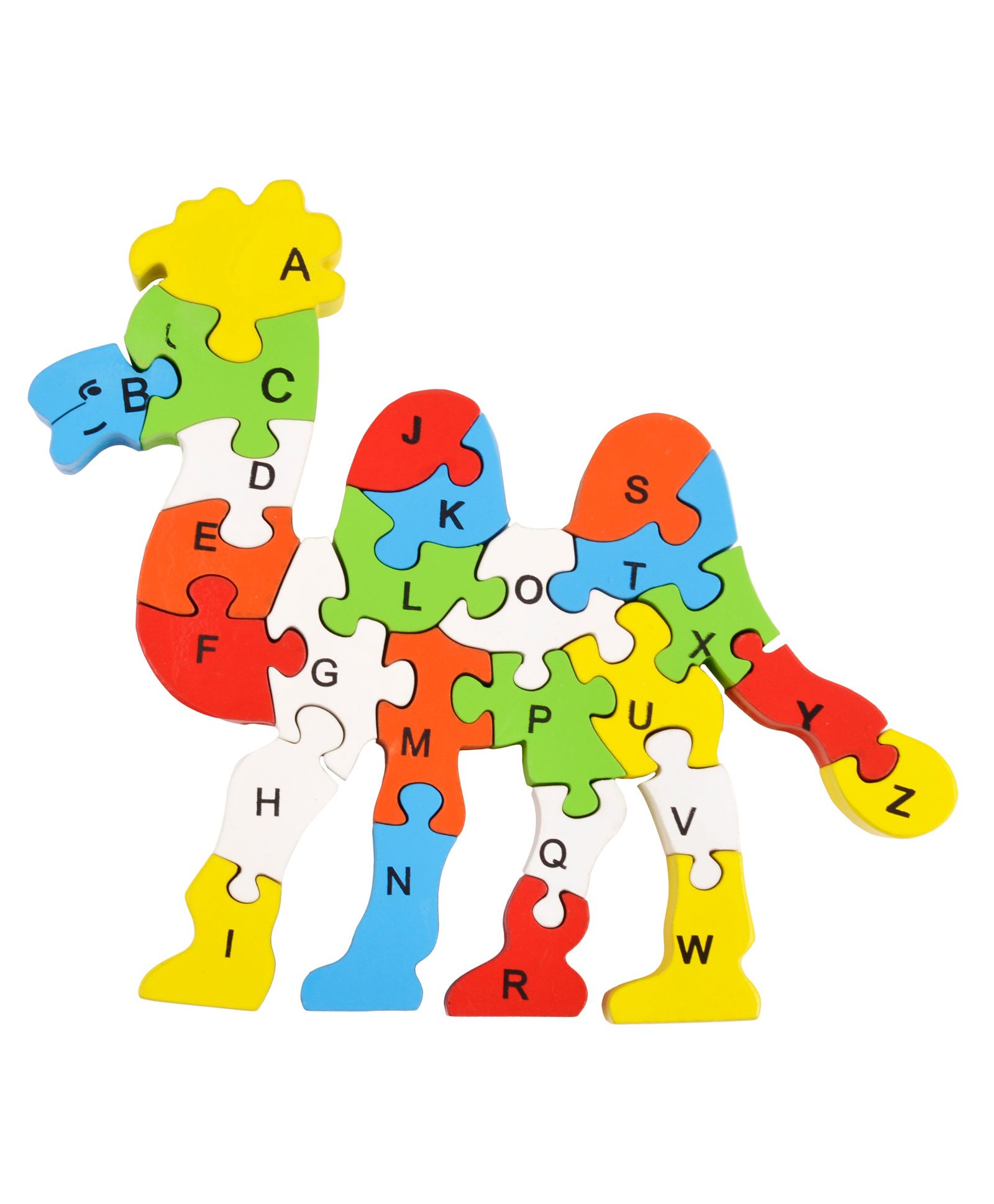 Skillofun Take Apart Capital Alphabet Wooden Puzzle English - Multicolour-image-49