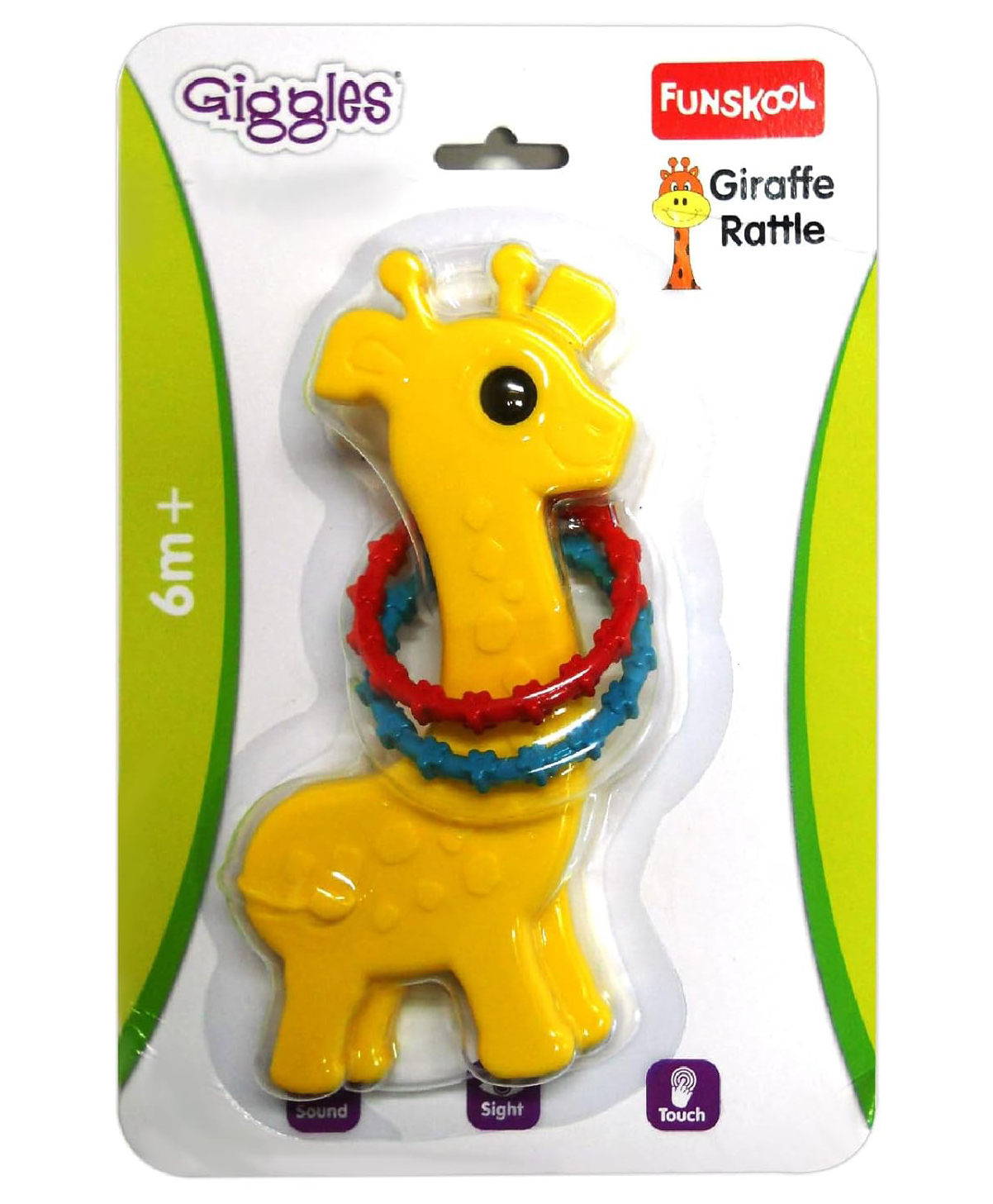 Funskool Giggles Giraffe Rattle (Color & Print May Vary)-picture-1