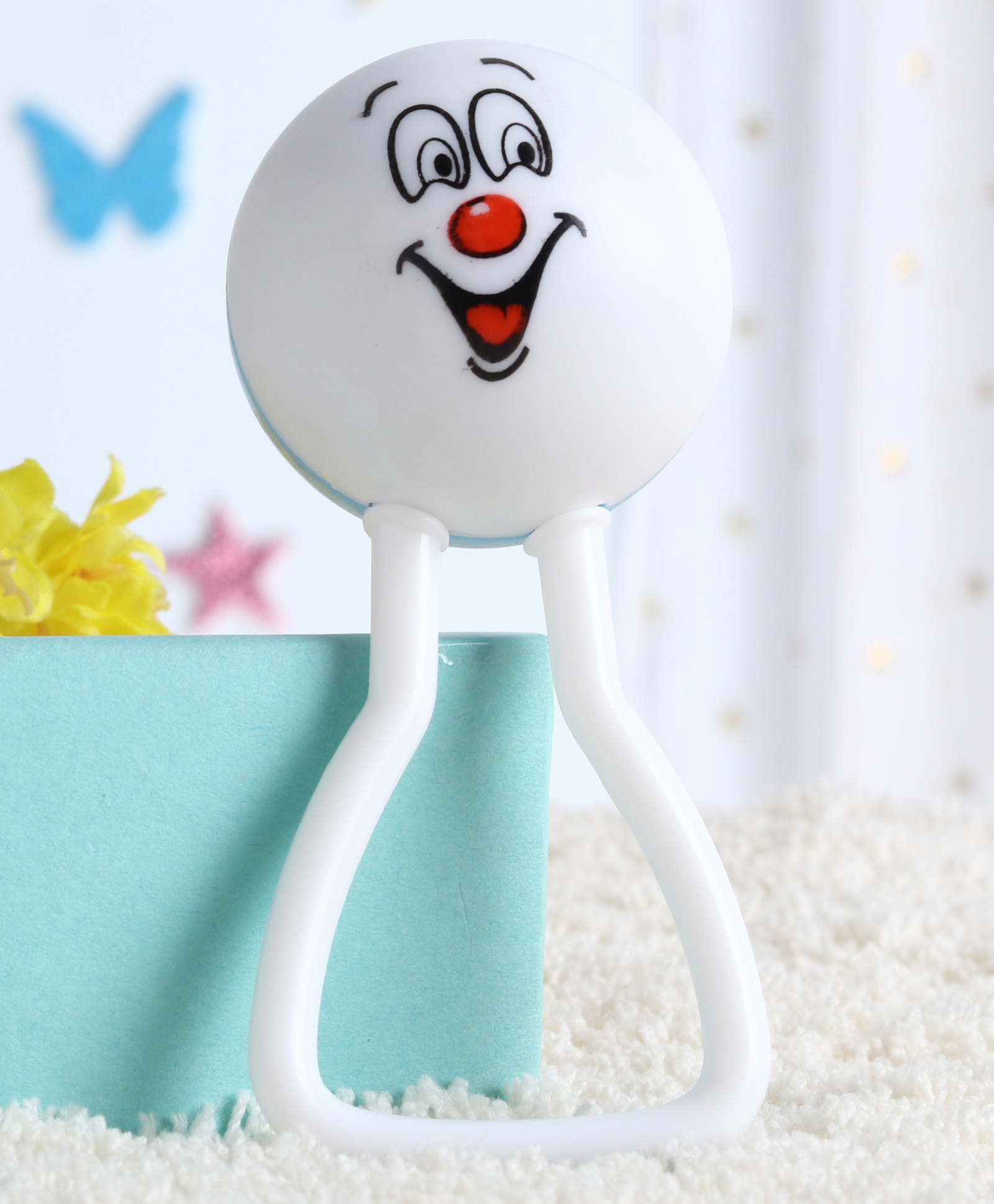 Babyhug Joy Rattle - White And Blue-image-34