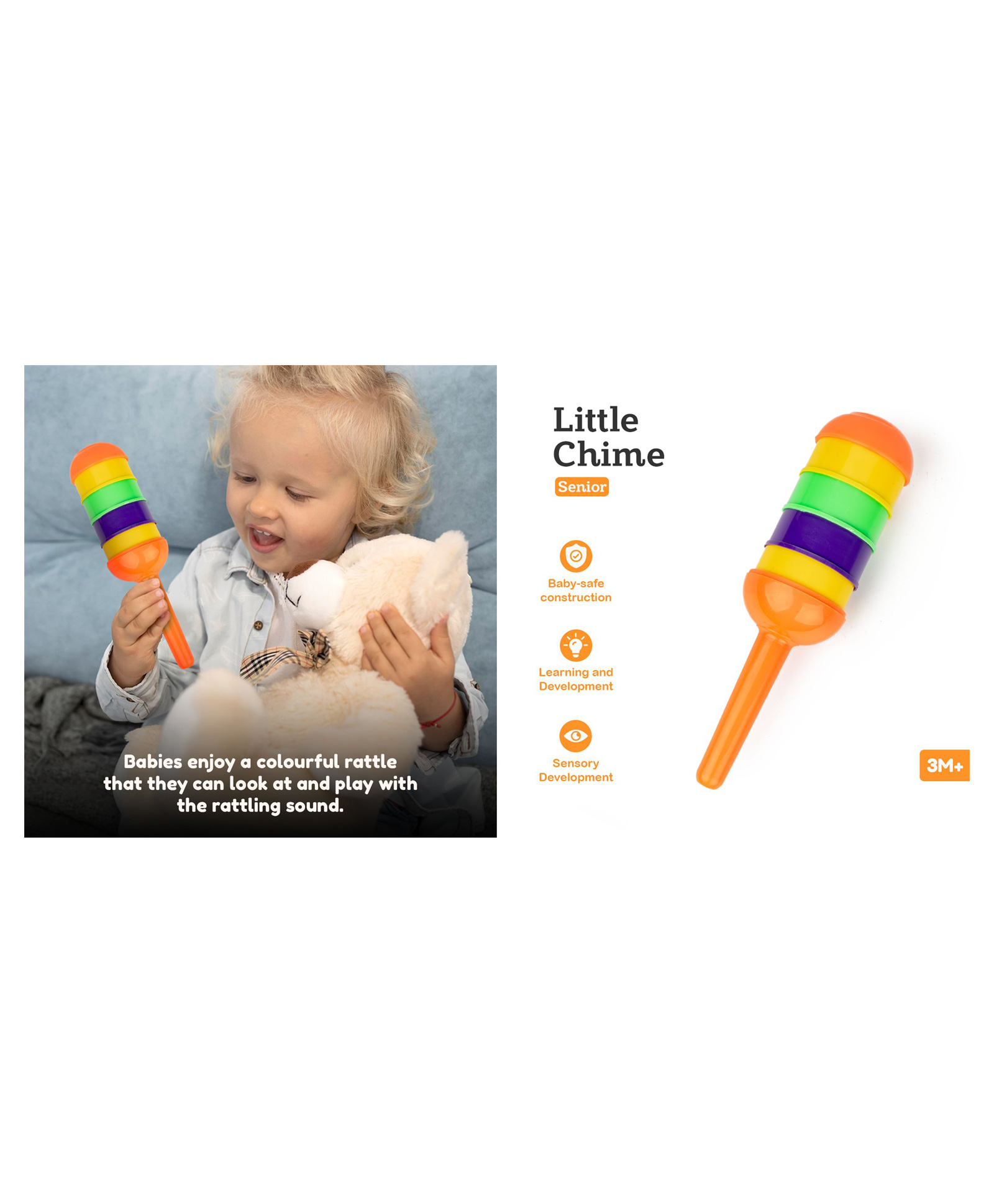 Ratnas Musical Chime Rattle - Multicolour-image-27