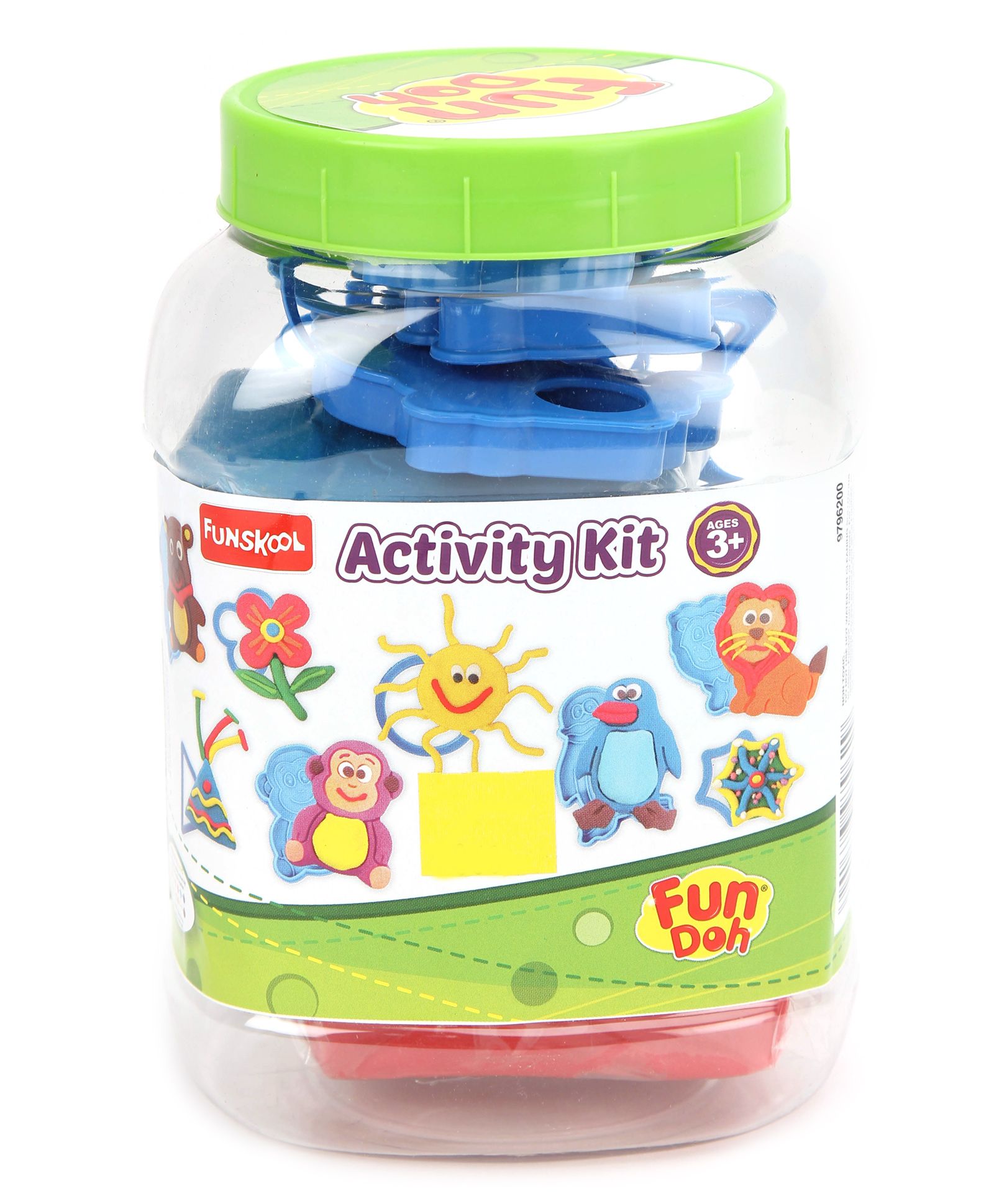 Fun Dough Funskool Activity Kit - Multi Color-image-19