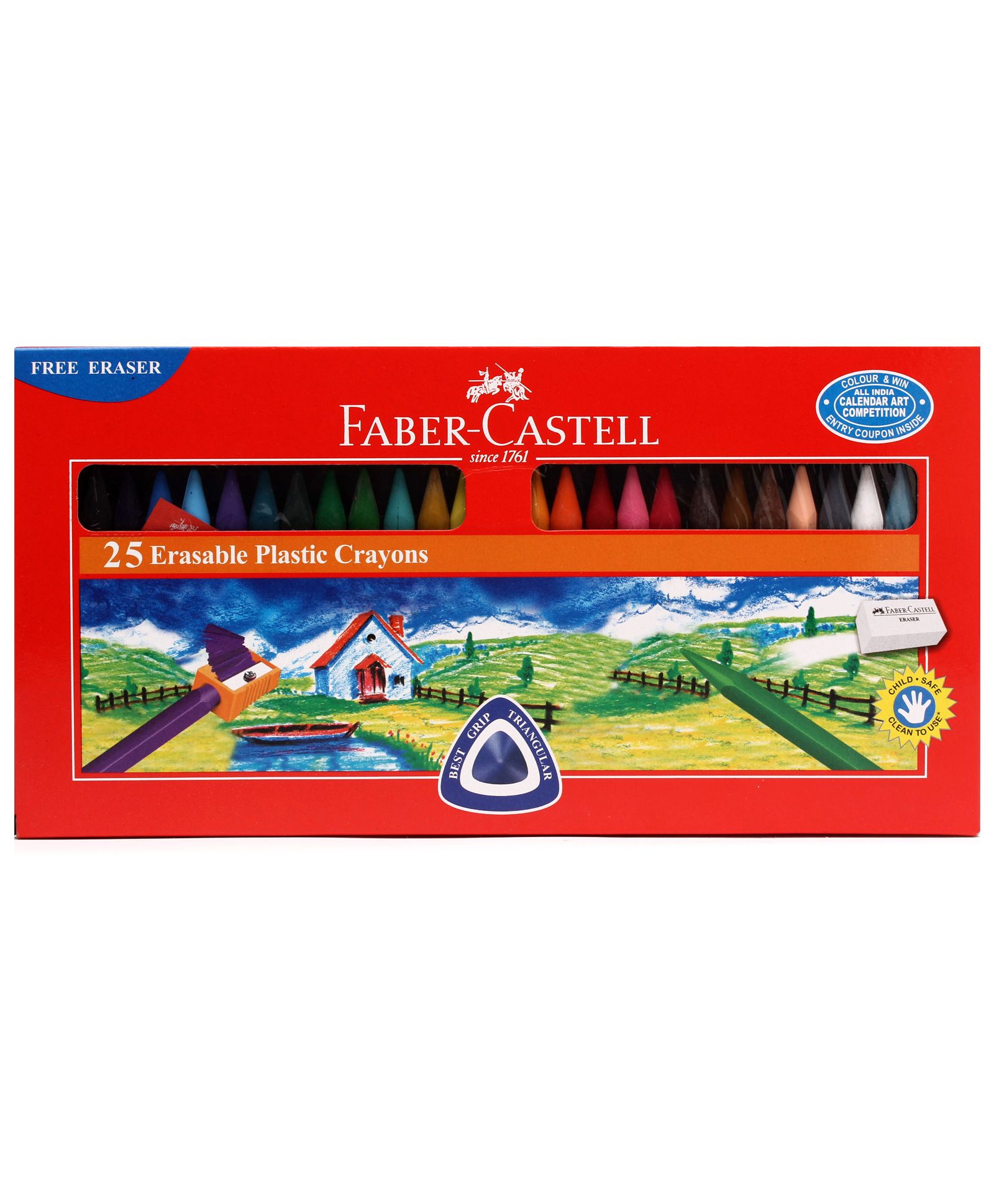 Faber Castell Erasable Plastic Crayons - Pack Of 25-picture-34