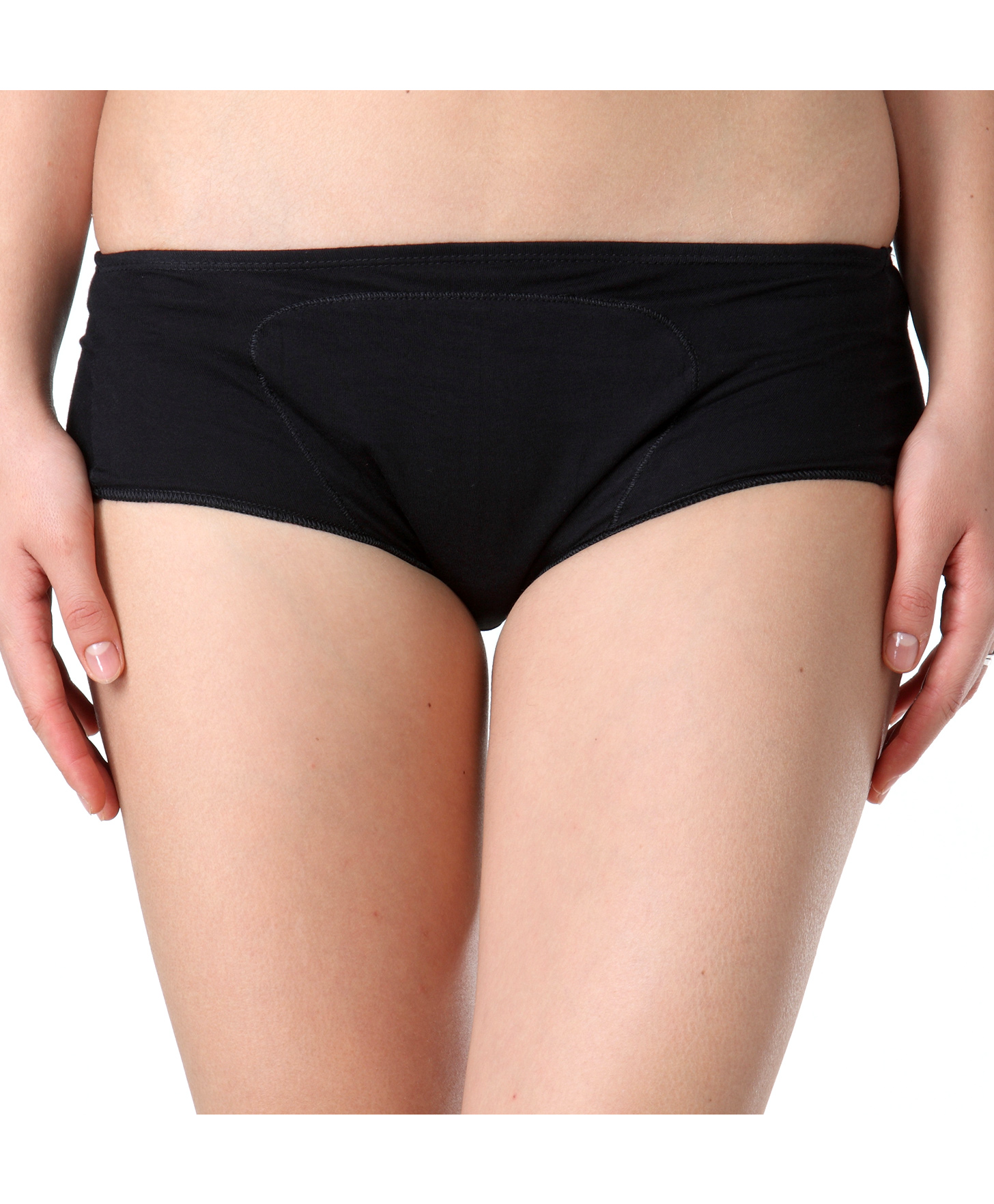 Adira Cotton Period Panty Boxer - Black-picture-10