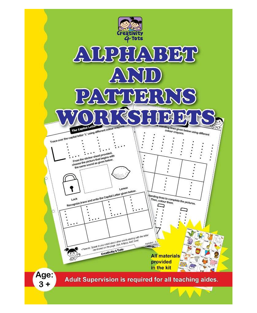 Creativity 4 Tots Alphabet And Pattern Writing 34 Working Sheets - English-image-8
