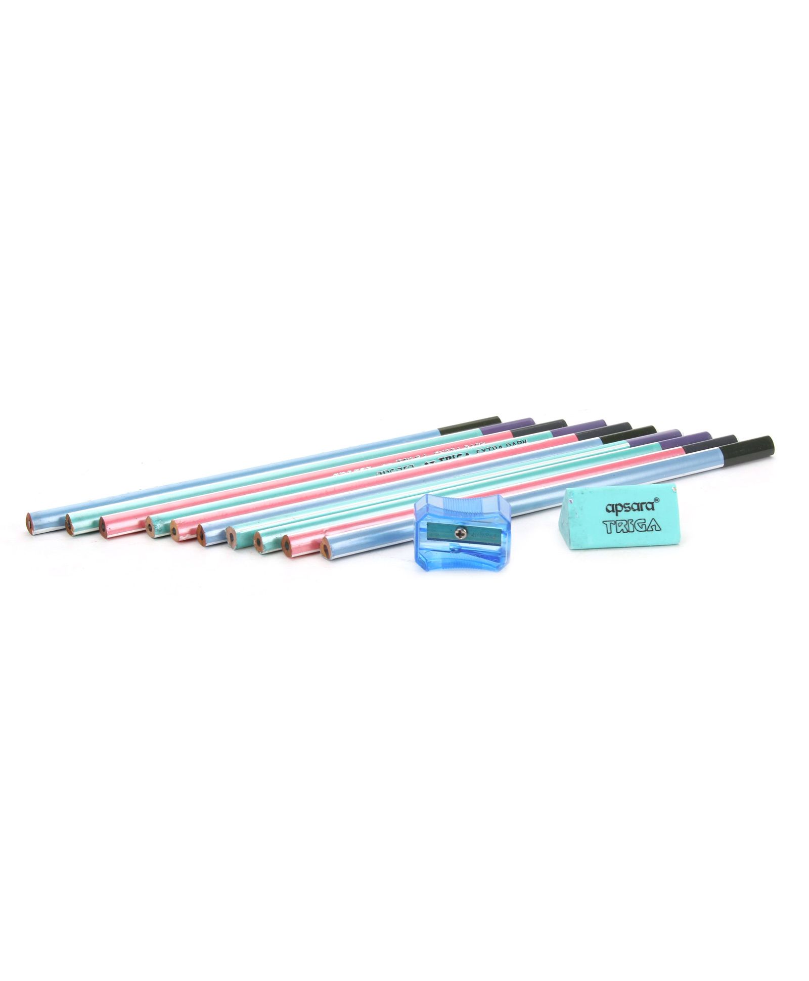 Apsara Triga Triangular Grip Pencils - Pack of 10 (Packaging May Vary)-image-3