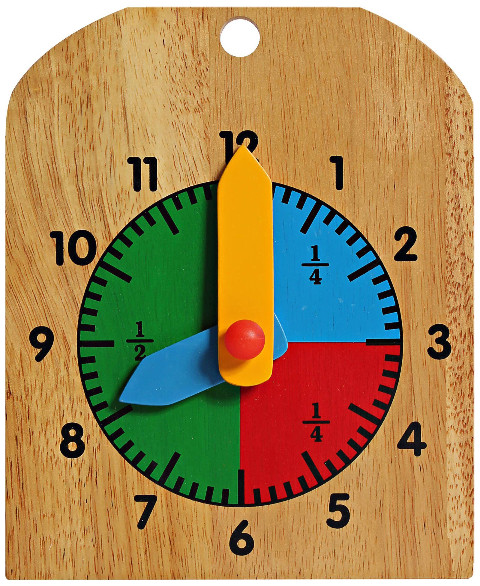 Little Genius -  Wooden Learning Clock (Color May Vary)-image-4