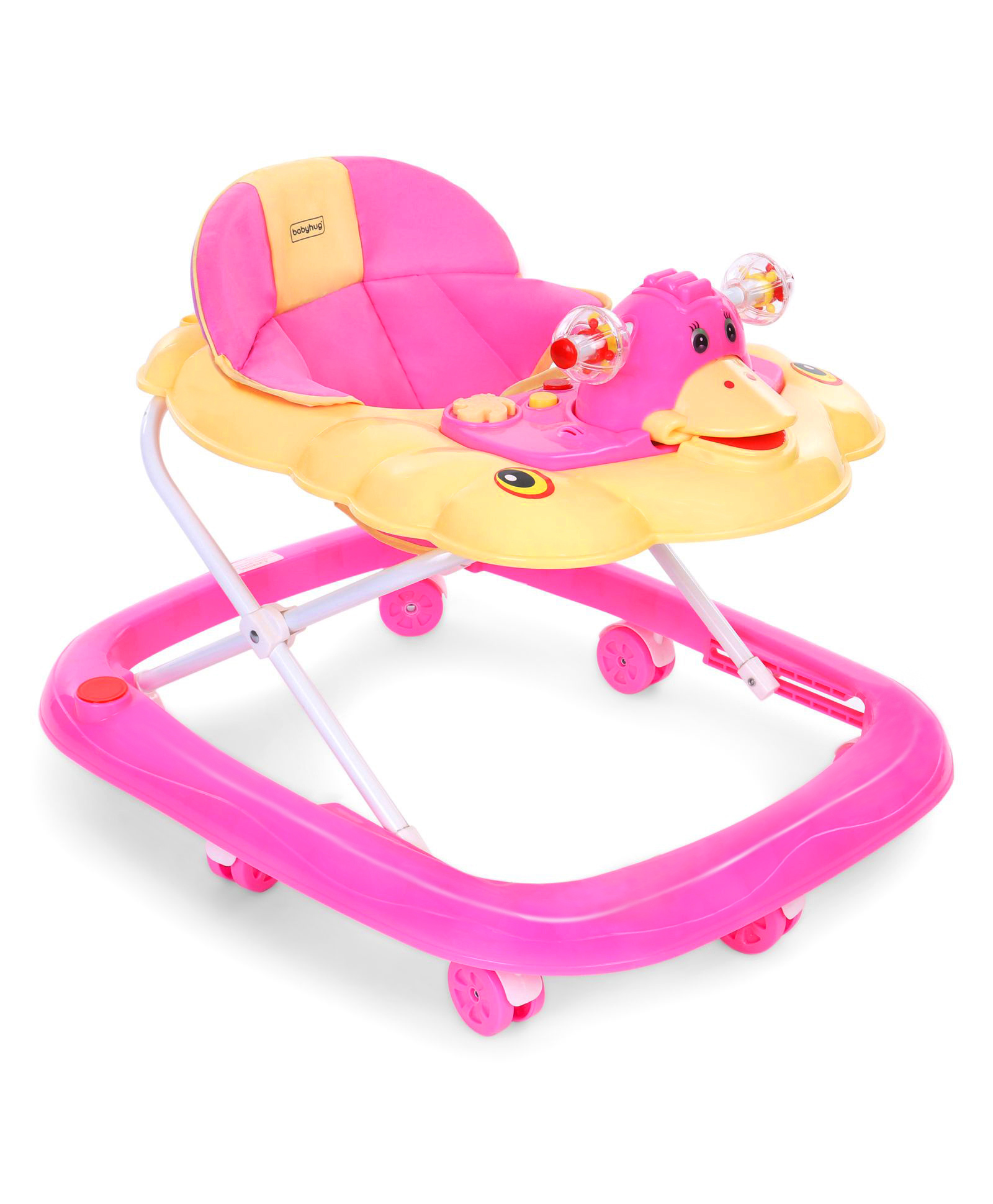 babyhug walker height adjustment