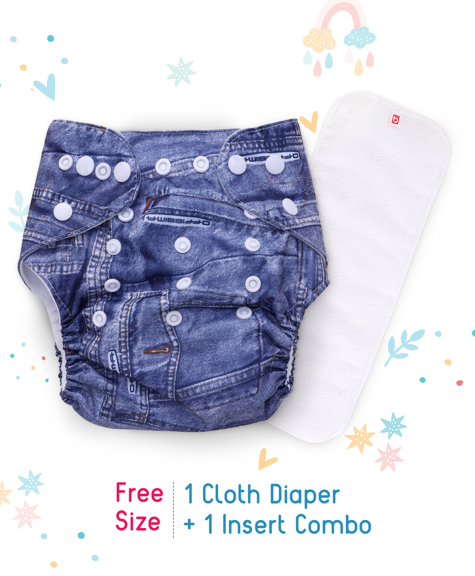 Babyhug Free Size Reusable Cloth Diaper 