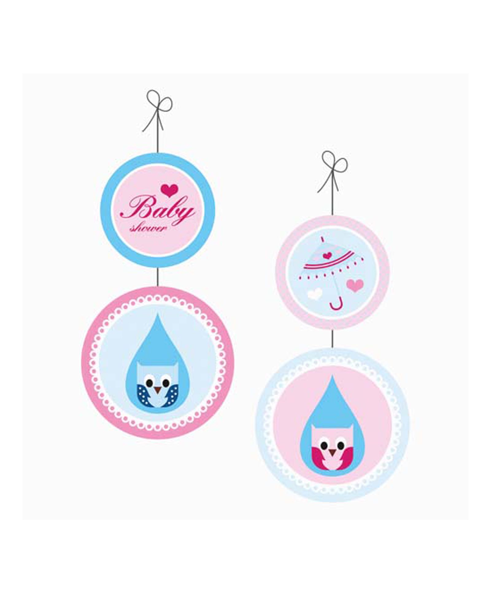 Prettyurparty Baby Shower Danglers Pink And Blue Online In India