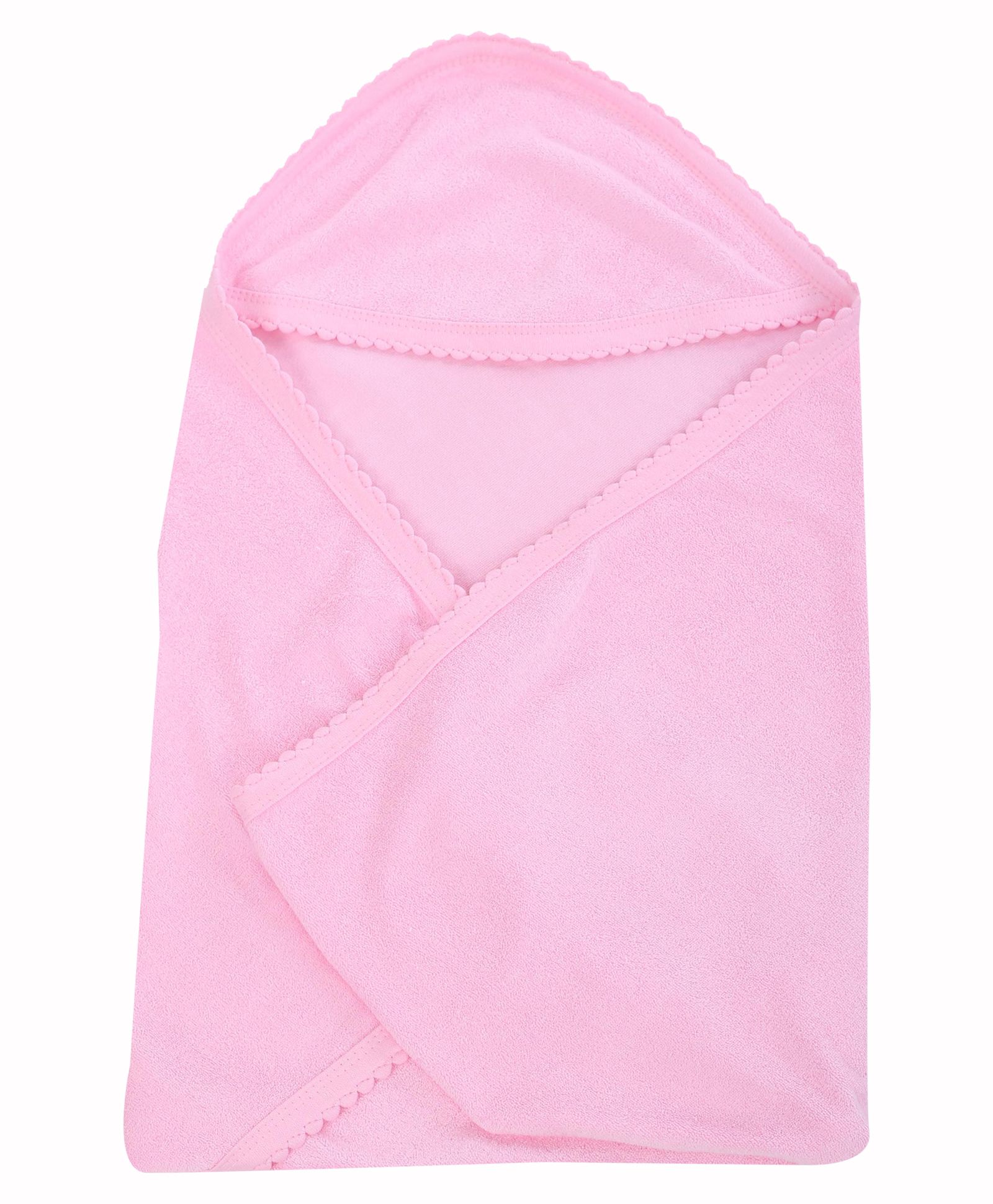 Tinycare Plain Hooded Towel - Pink-image-44