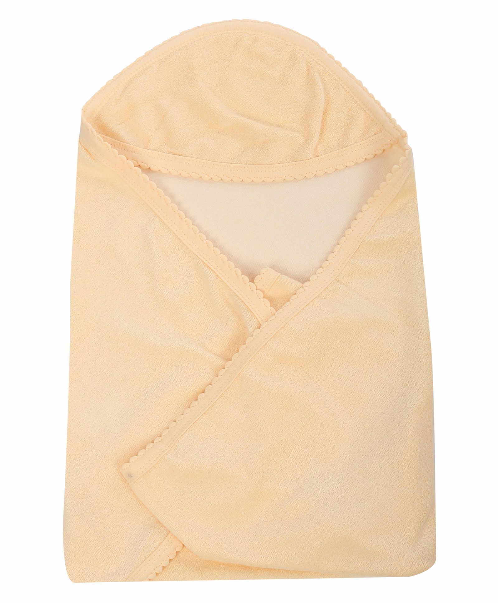 Tinycare Plain Hooded Towel - Cream-image-27