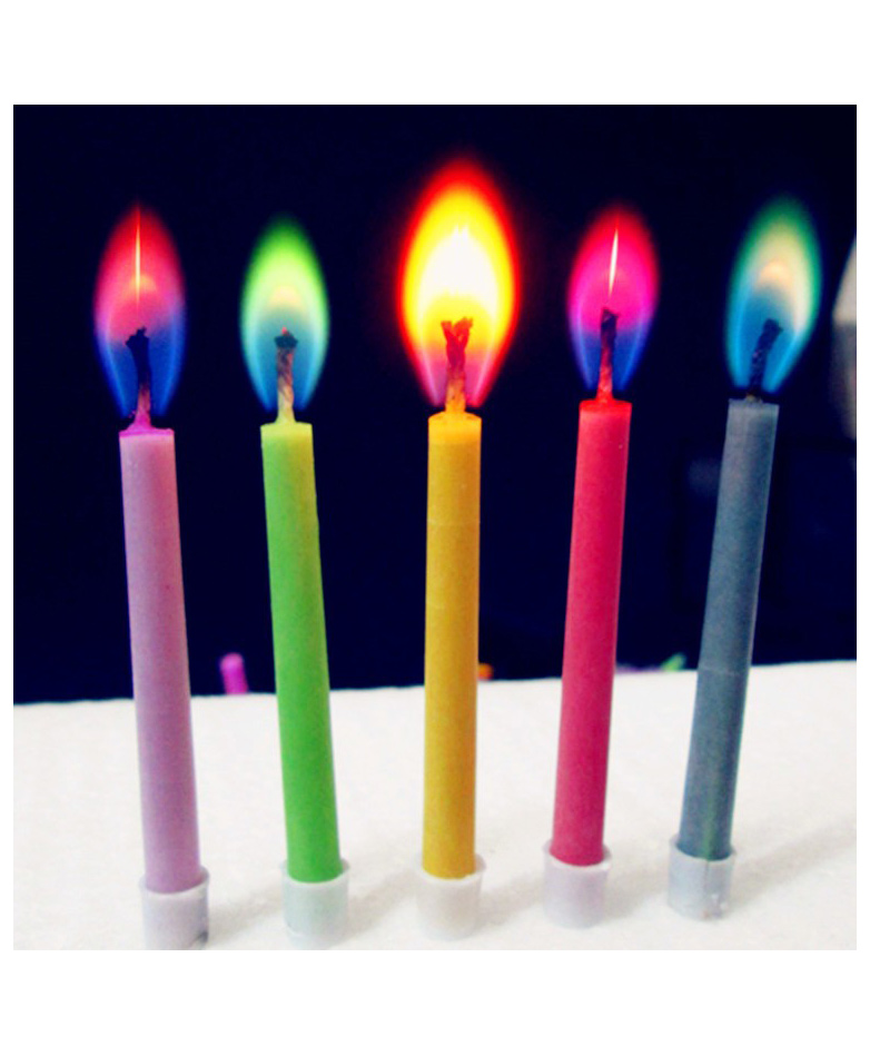 Funcart Birthday Candles With Colored Flames-picture-45
