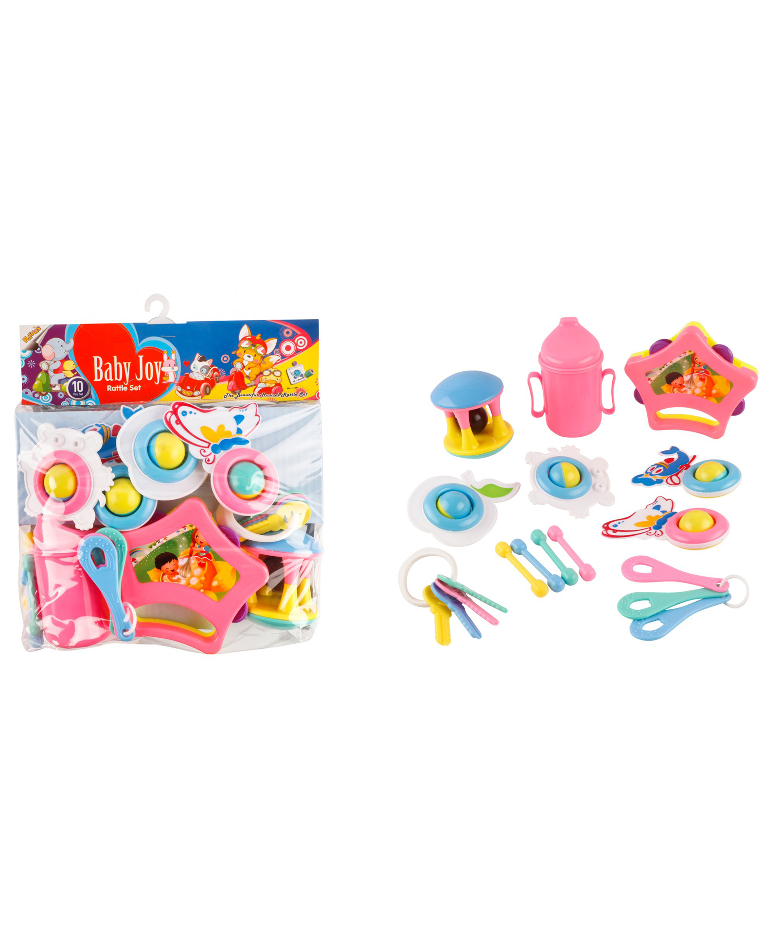 Ratnas Baby Joy Rattle Set Multicolor - 10 Pieces-image-47