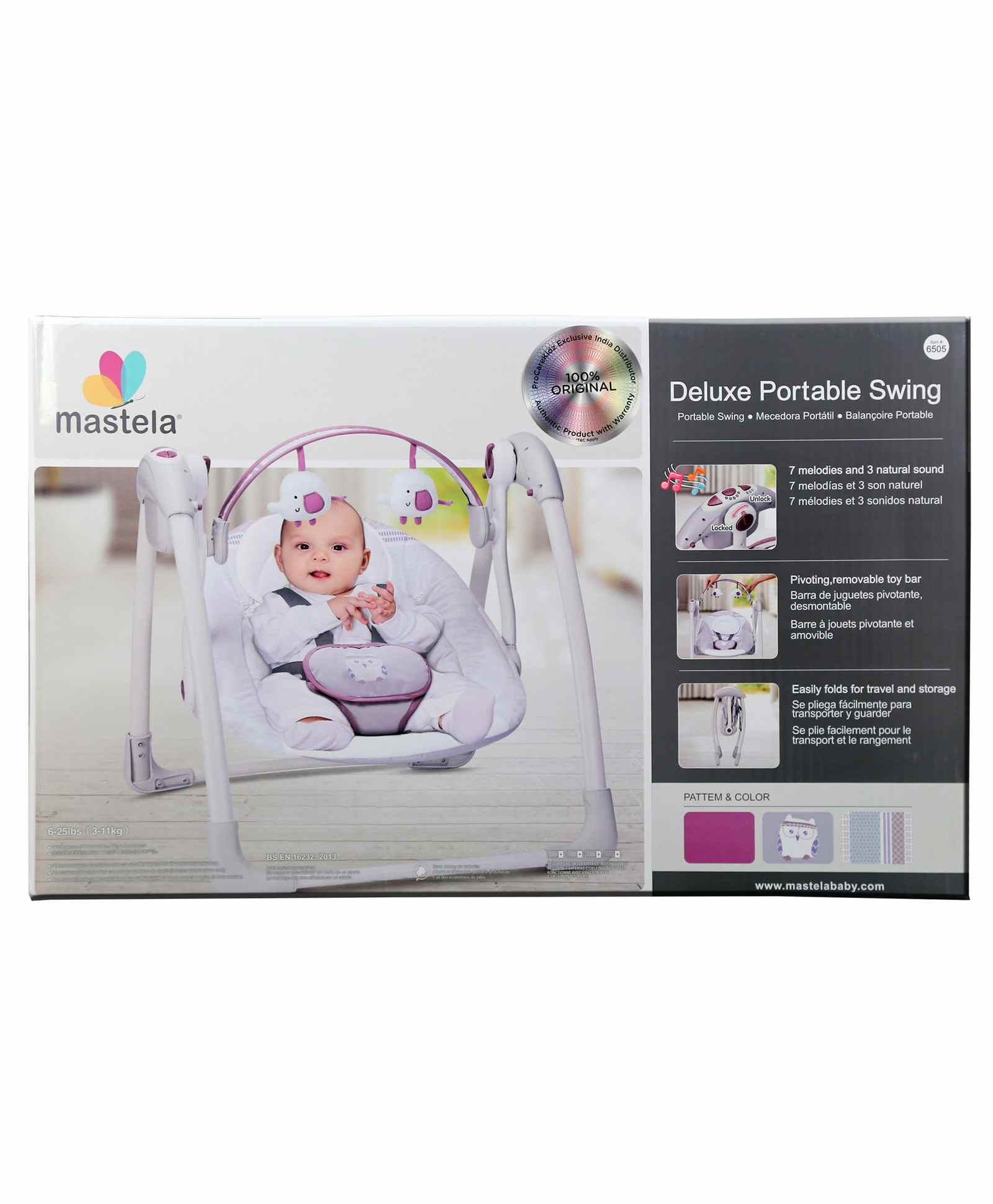 mastela deluxe portable swing price