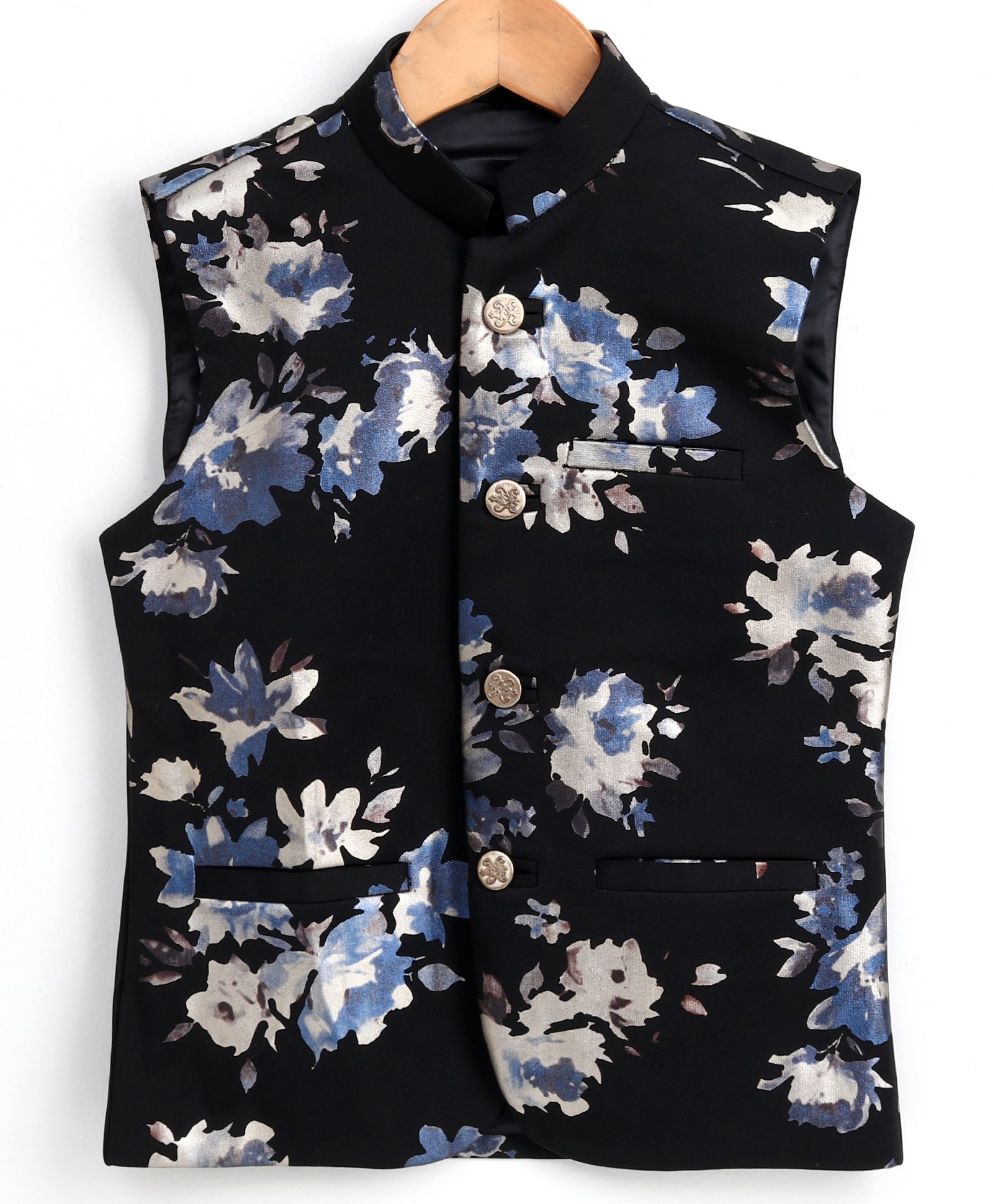Buy JBN Creation Sleeveless Flowers Printed Ethnic Jacket Buy JBN Creation Sleeveless Flowers Printed Ethnic Jacket