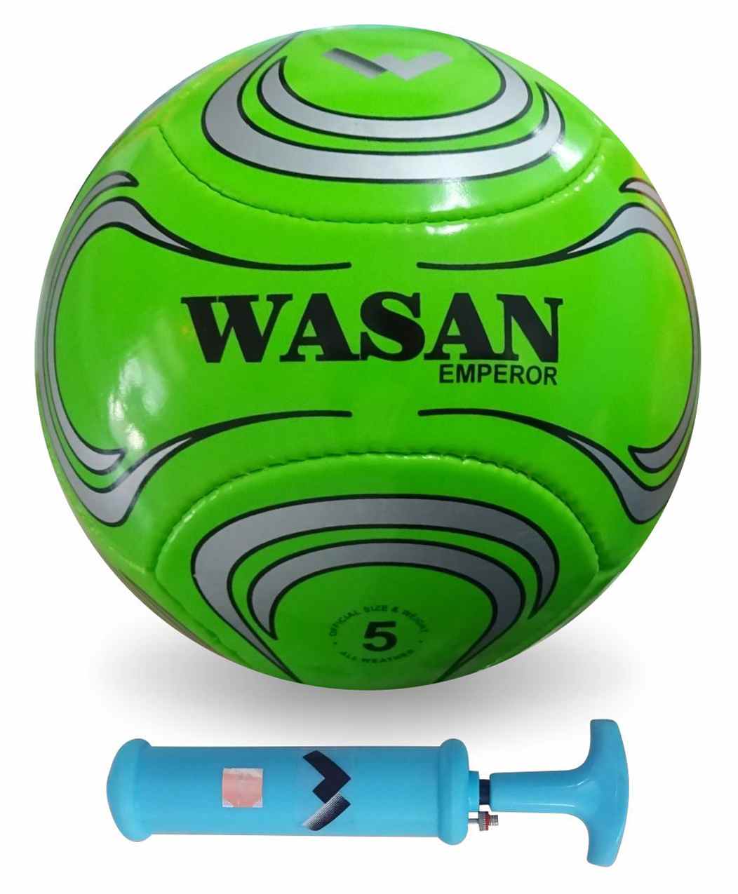 Details about   Wasan Emperor Football Size 5 Green with Free Pump-Ntp 