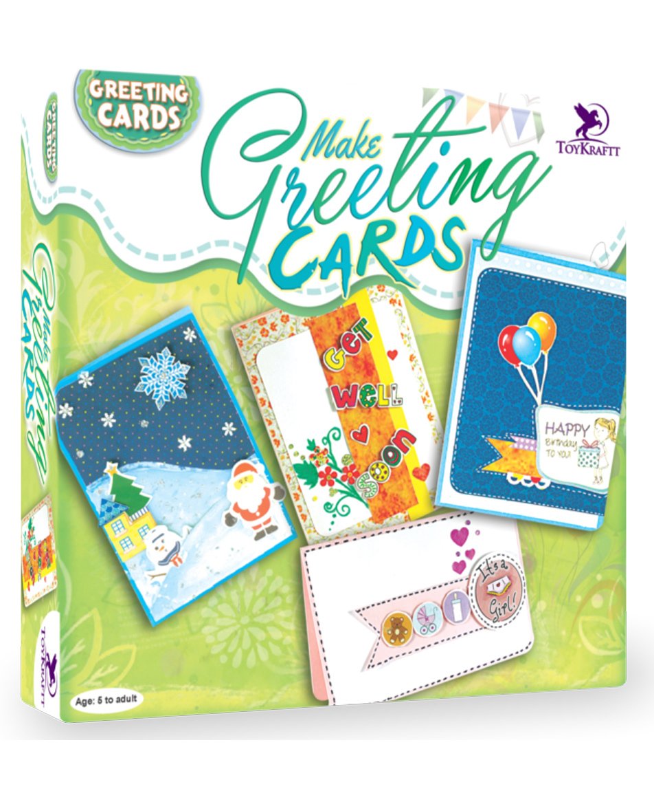 Toy Kraft Make Greeting Cards Kit Multicolor Online India Buy Art Creativity Toys For 3 8 Years At Firstcry Com 8025530