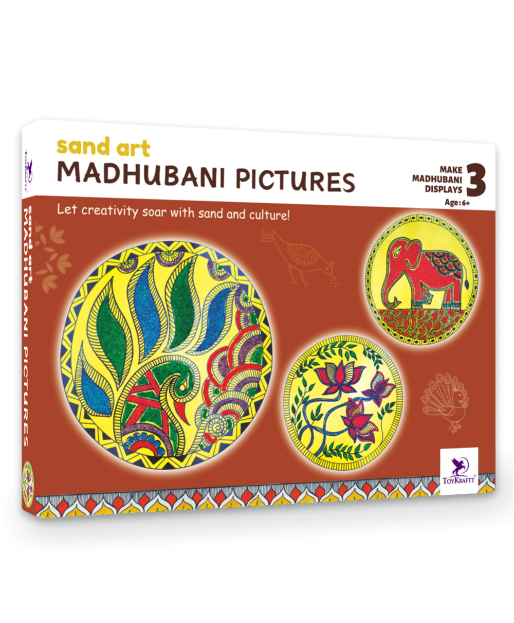 Toy Kraft Simple & Symbolic Madhubani Colouring Activity Kit - Multicolor-image-42