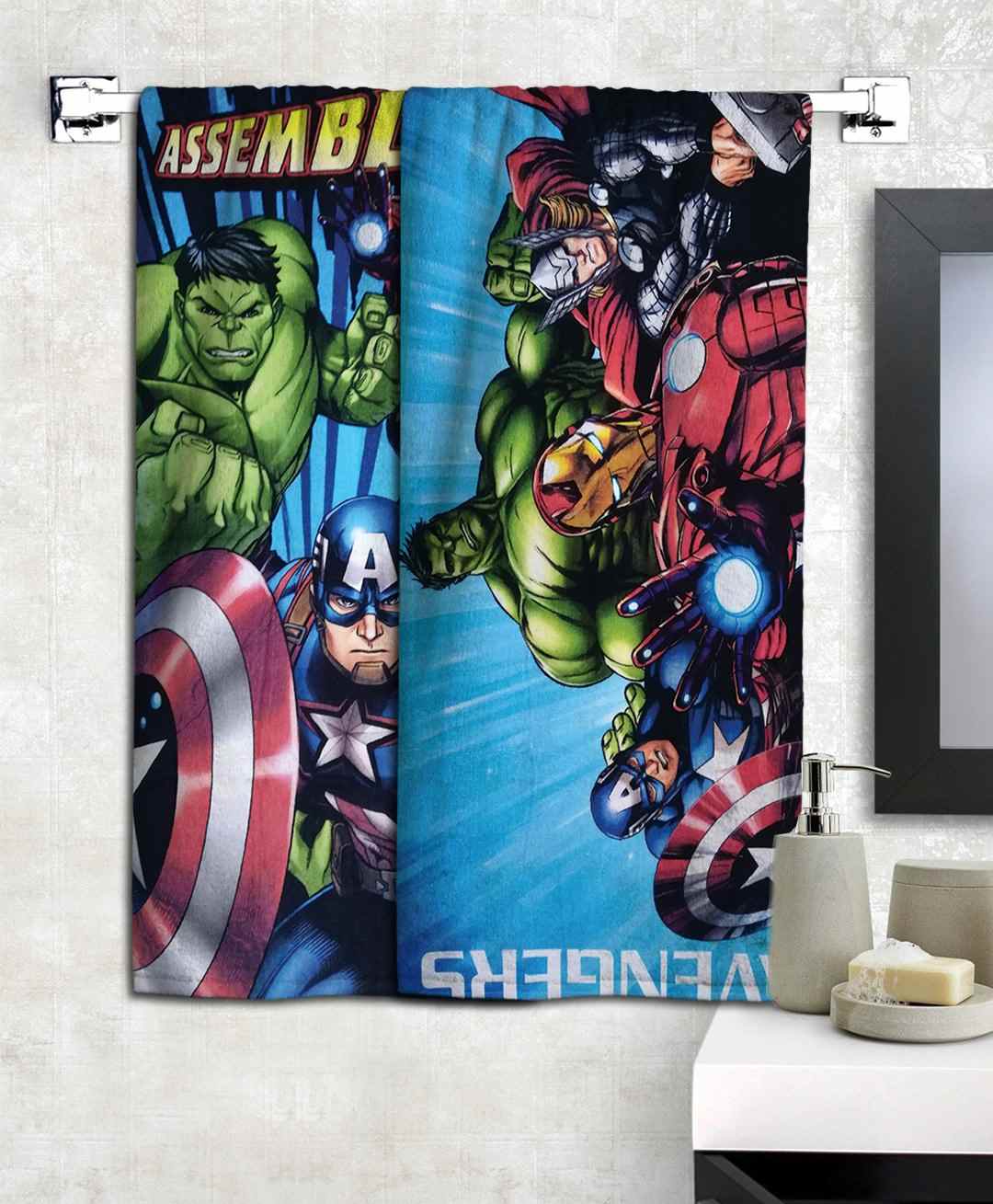 Athom Trendz Marvel Avengers Bath Towels Set of 2 - Multicolour-picture-30