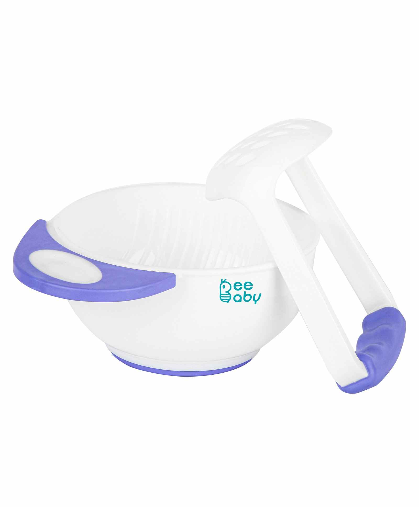 Beebaby Food Masher & Serve Bowl Set -  VIOLET White-picture-11