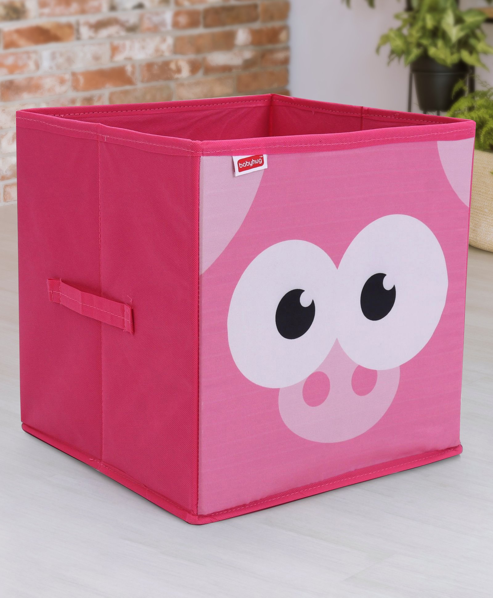 Babyhug Storage Bin Piggy Print - Pink-picture-25