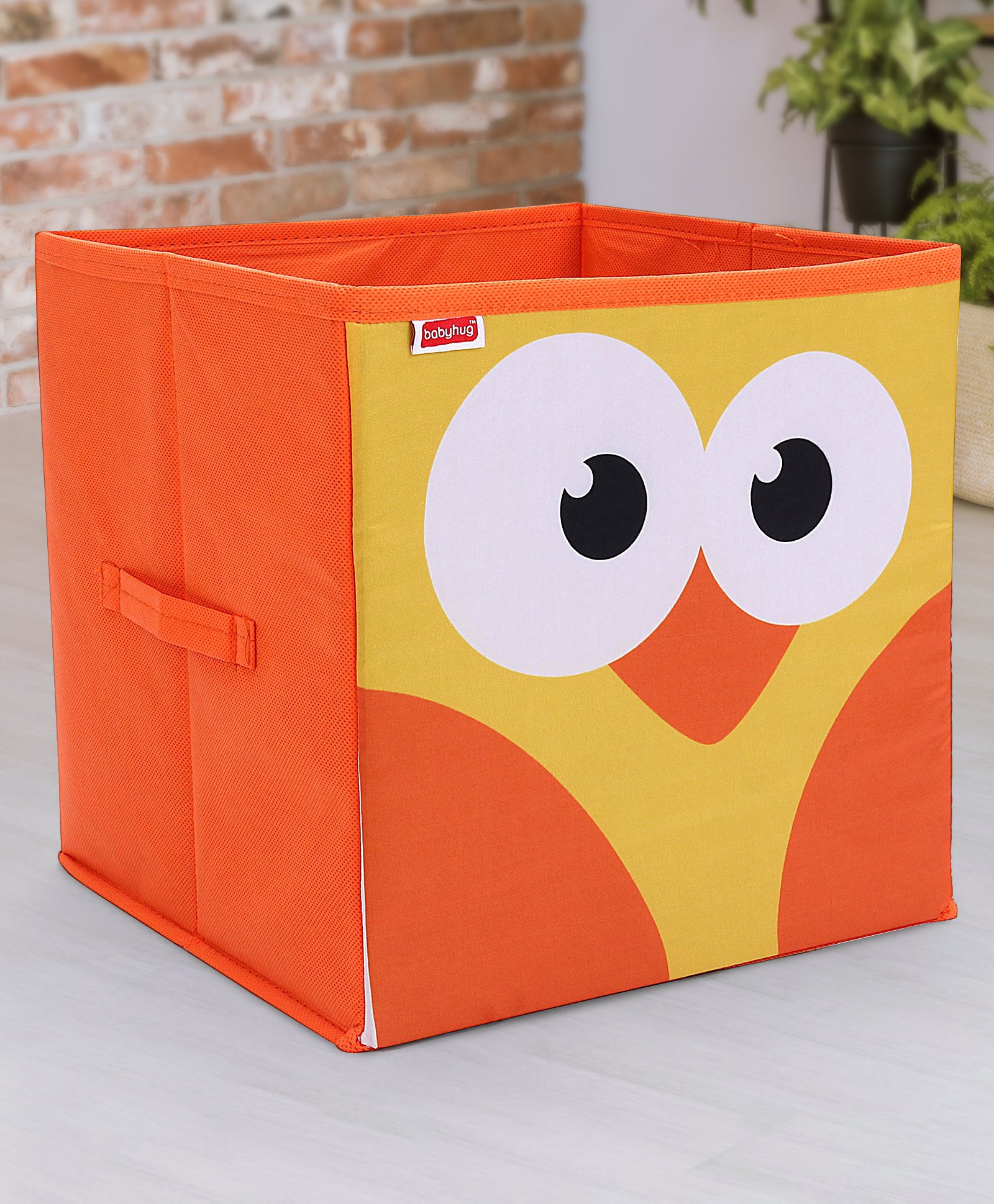 Babyhug Storage Bin Birdie Print - Orange-picture-26