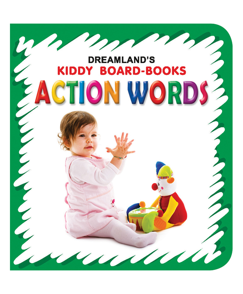 Dreamland Action Words Board Book for Children ,Fun Size Board Book to Learn Action Words - Kiddy Board Book Series-image-6