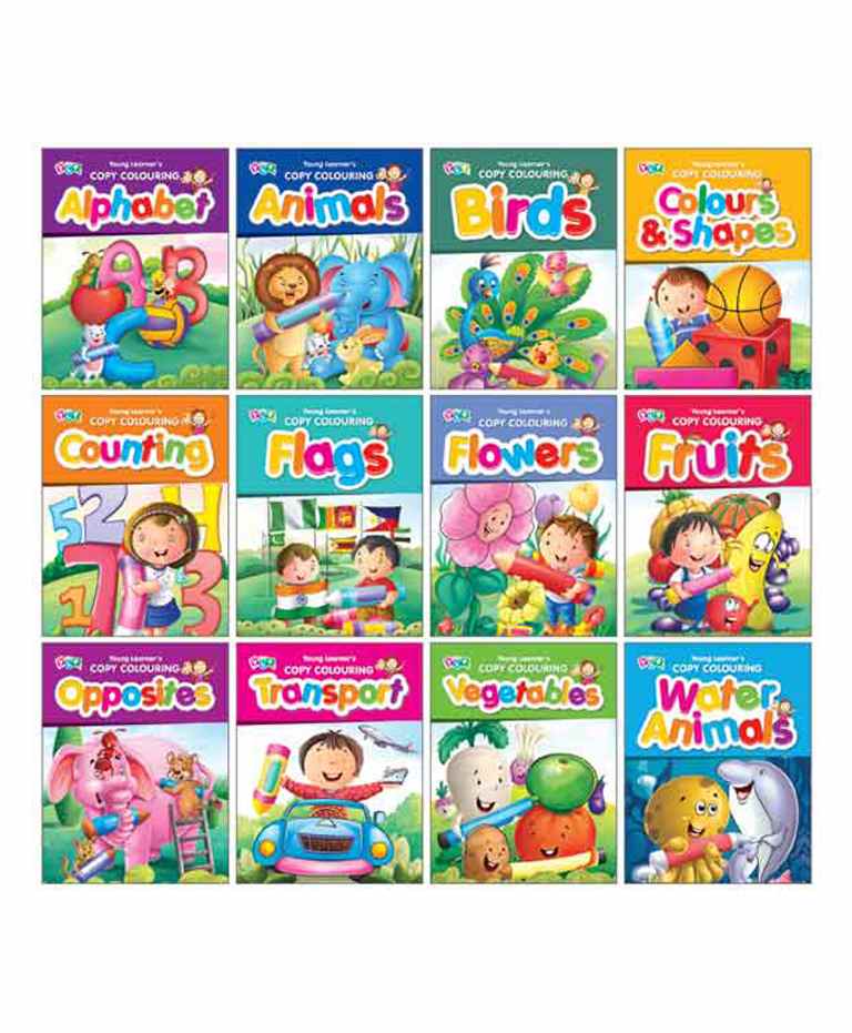 Young Learner Publication Copy Colouring Books Pack of 12 - English-image-30