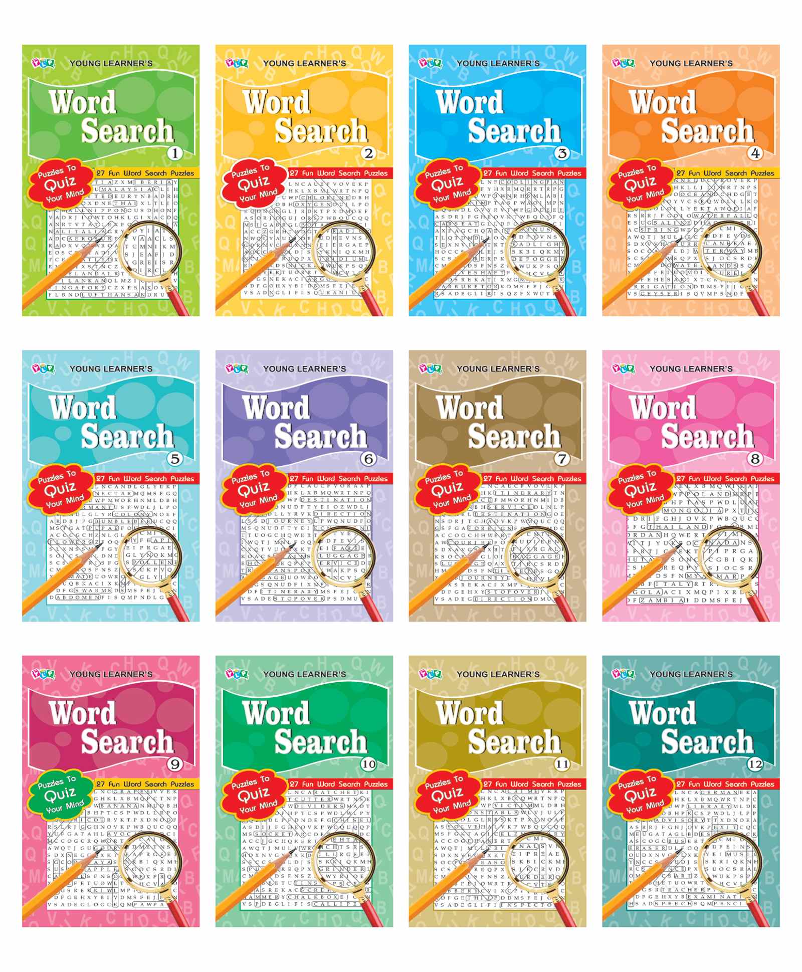 Young Learner Publication Word Search Pad Books Pack of 12 - English-image-35