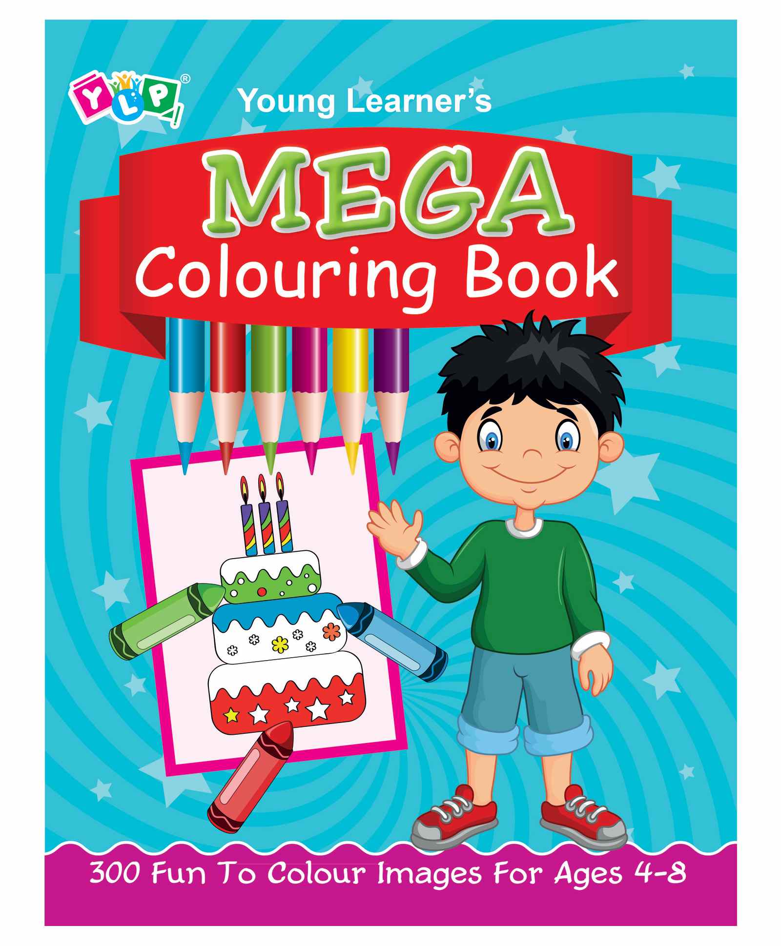 young learner publications Young Learner's Publication Mega Colouring Book - English-picture-15