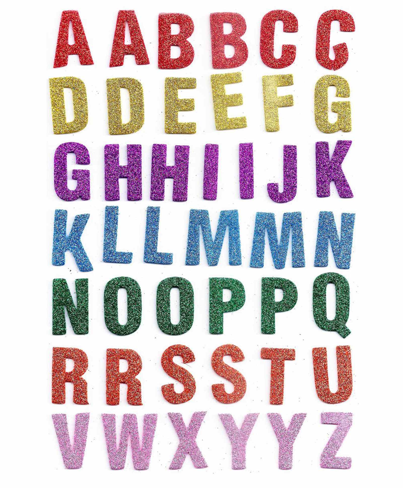 Funcart EVA Foam Alphabet Sticker Multicolor - Pack  of 43-image-3