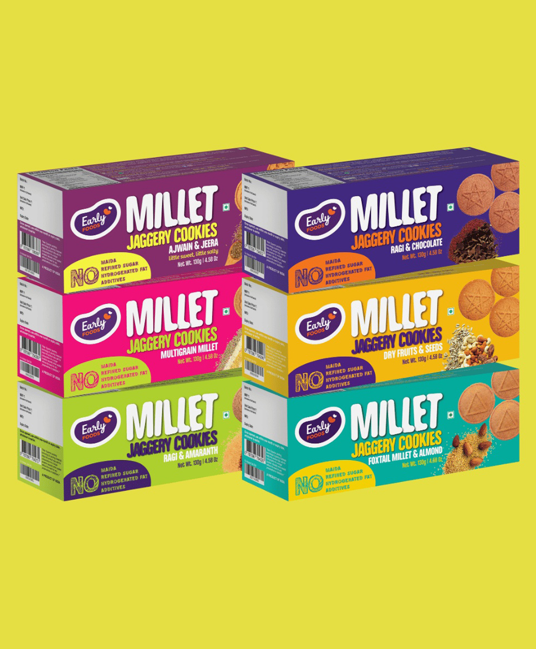 Early Foods Assorted Cookies Pack of 6 - 150 gm each-image-40