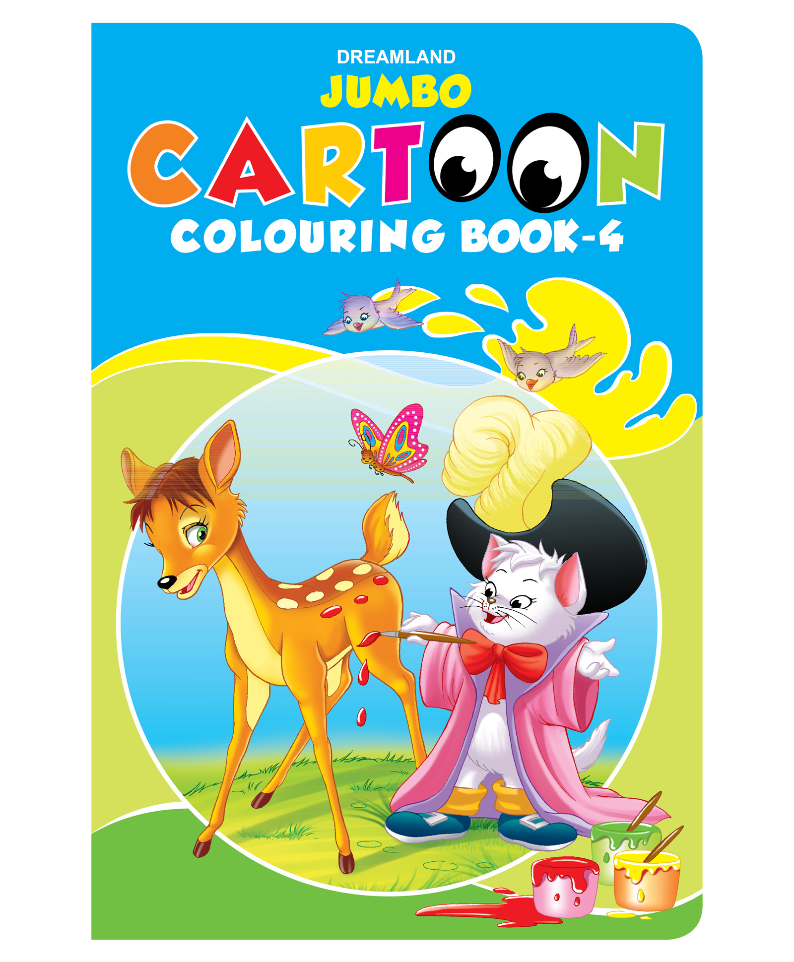 dreamland publications Dreamland Jumbo Cartoon Colouring Book 4 for Kids , A3 Big Size Copy Colour Book with 24 Pages ,Drawing, Colouring for Preschool Earlylearners (Jumbo Cartoon Colouring Books)-picture-21