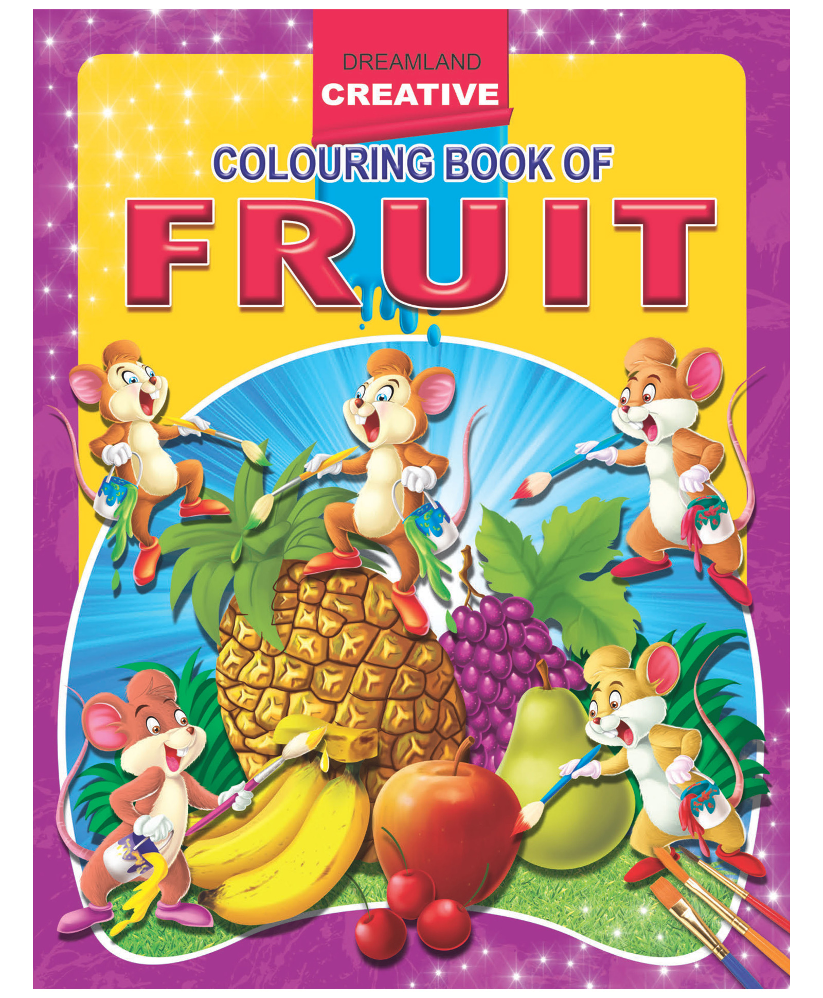 dreamland publications Fruits Colouring Book for Kids Age 3 to 8|Creative Colouring Pages of Apples, Bananas, Mangoes |Early Learning to Boost Vocabulary, Colour Recognition & Creativity Book for Toddlers & Preschoolers-picture-28