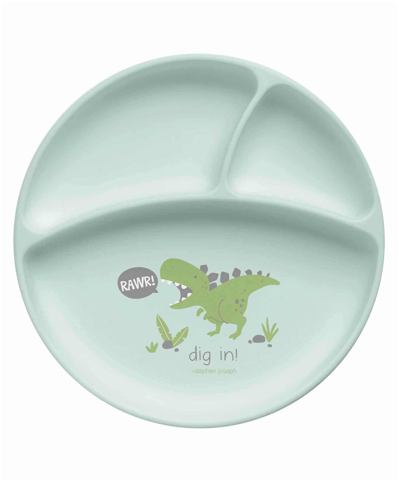Stephen Joseph Silicone Plate Dino Print - Green-picture-17