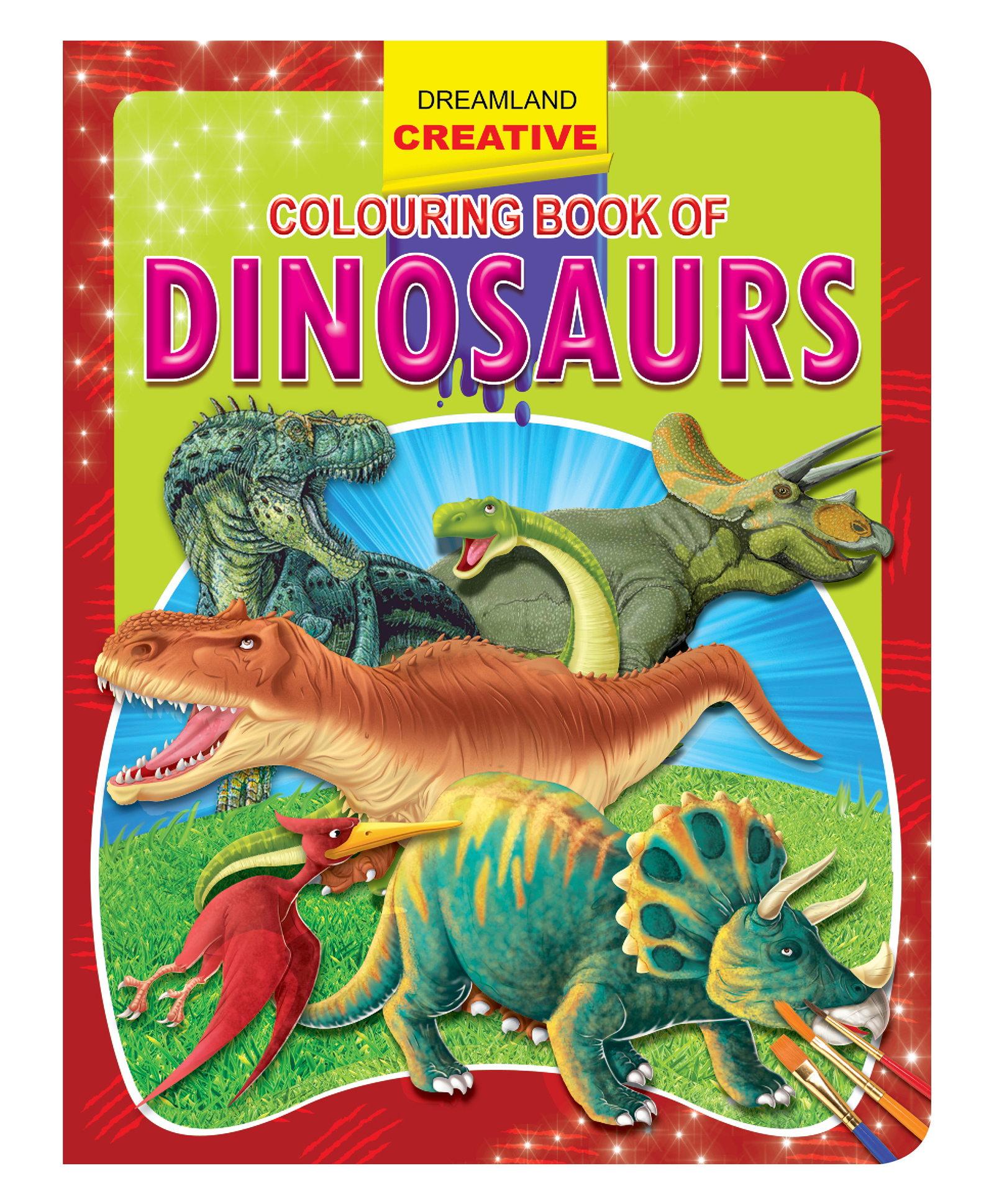 dreamland publications Dreamland Creative Colouring Book Dinosaurs - English-picture-21