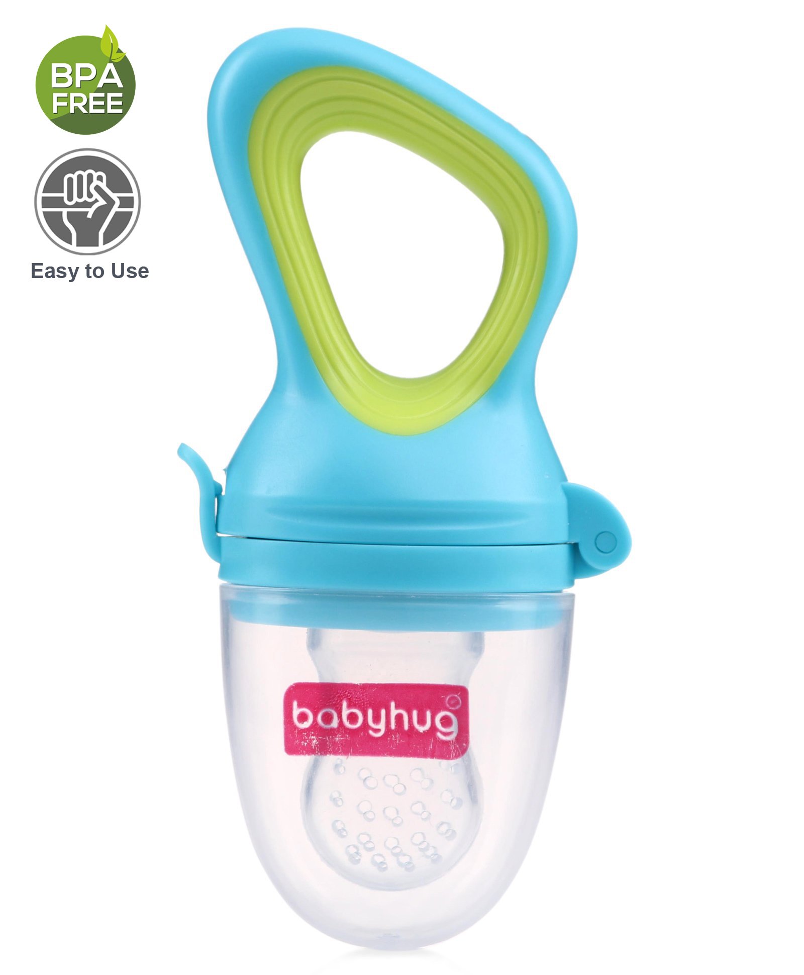 Babyhug Silicone Fruit and Food Nibbler - Blue-picture-10