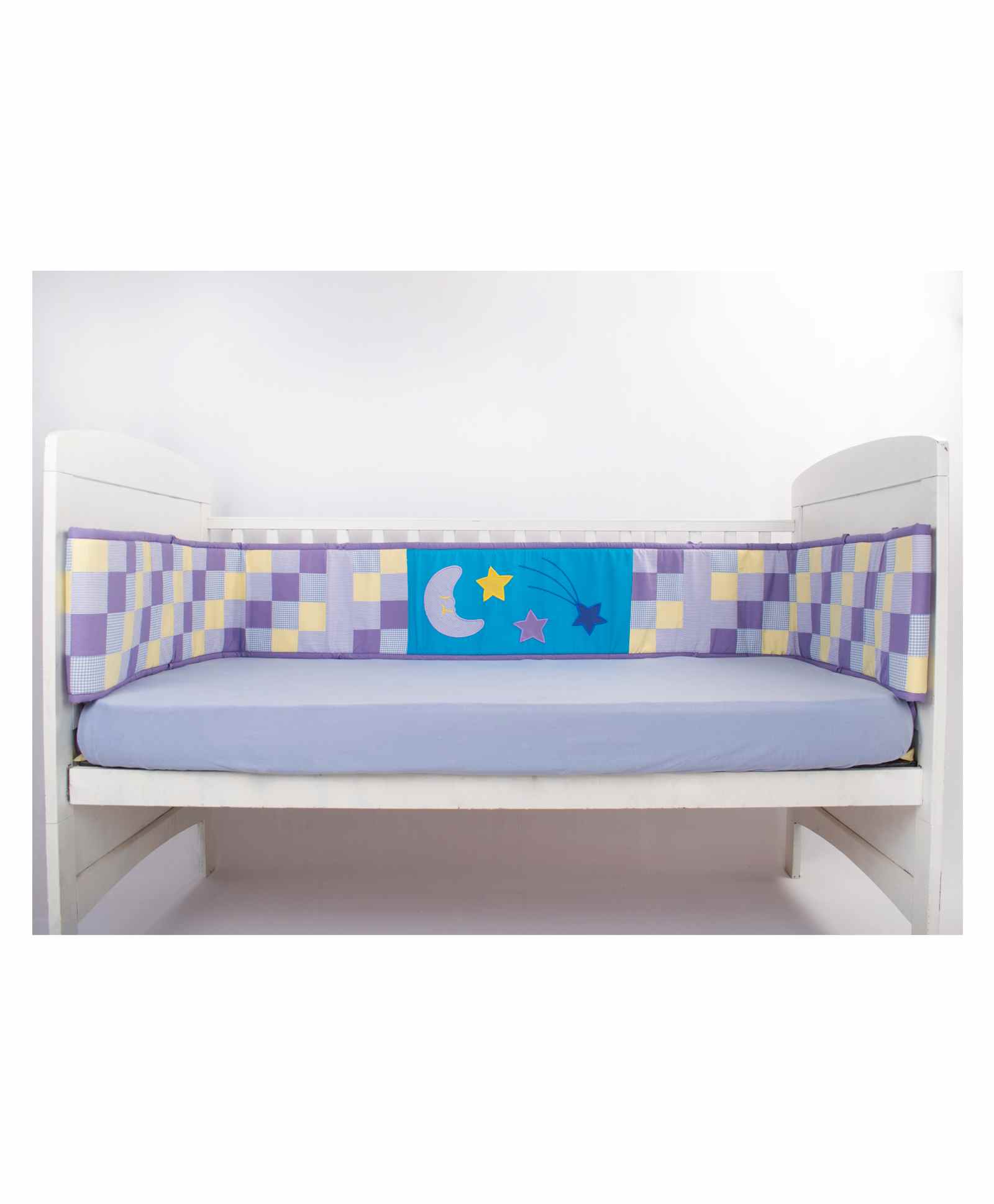 Blooming Buds Full Cot Bumper Sweet Lullaby Print - Purple-picture-24
