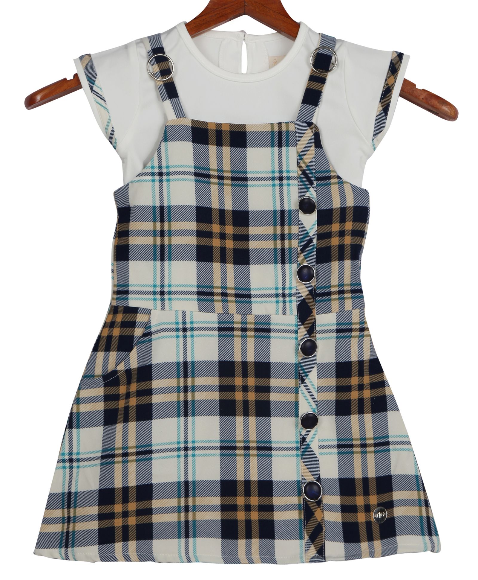 Girls Check Shirt With Ban Neck And Bow Style Care Grow Groom atelier