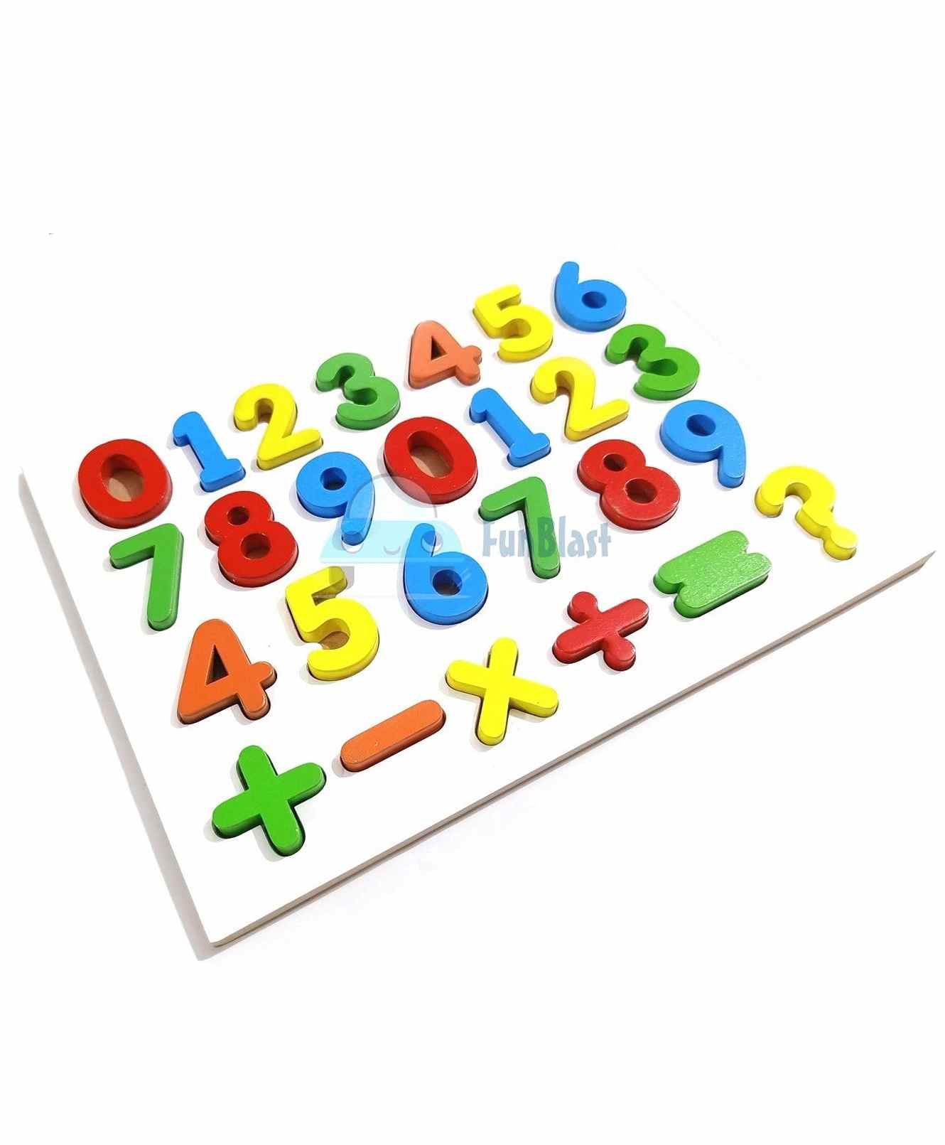 FunBlast Wooden Number Board Puzzle Multicolor - 26 Pieces-picture-19