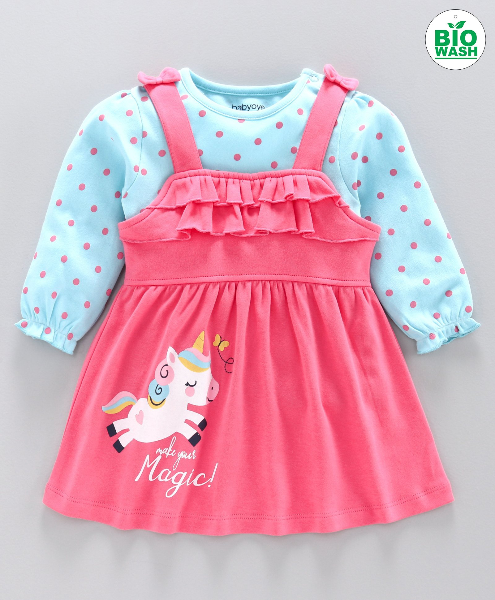 dungaree style frock