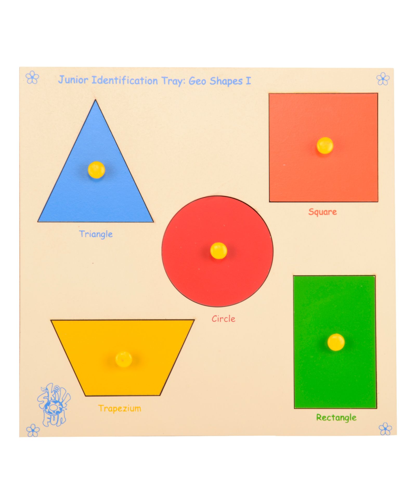 Skillofun - Wooden Junior Identification Tray Geo Shapes 1-picture-20
