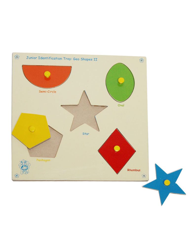 Skillofun - Wooden Junior Identification Tray Geo Shapes 2-picture-17