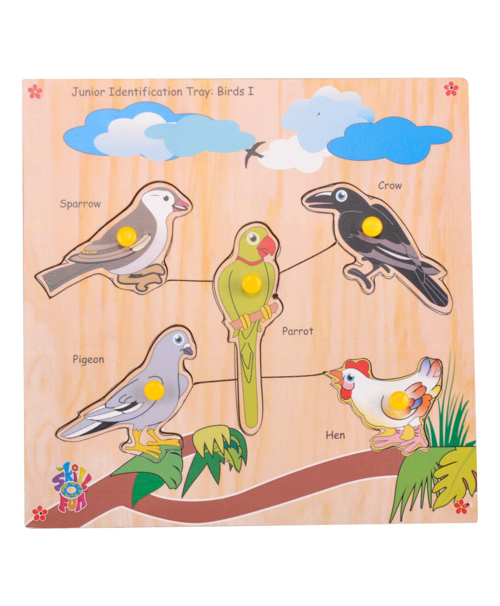 Skillofun - Junior Identification Wooden Tray Birds I-picture-13